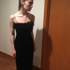 All that jazz. Floor length. slit behind ur knees.